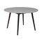 Armen Living Sydney Outdoor Patio Round Dining Table in Dark Eucalyptus and Gray Stone 840254335974 - alternate 1